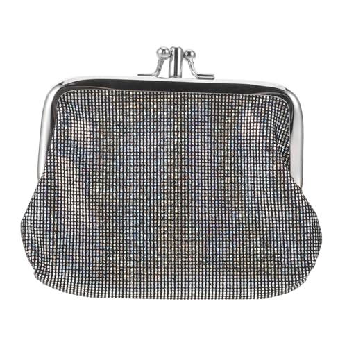 CTIRCHIU Vintage Damen Mini Geldbörse mit Stabilem Kiss Lock Verschluss Kleines Portemonnaie aus Langlebigem Material Kompakt und Sicher für Alltag und Party Eleganter Retro Stil von CTIRCHIU