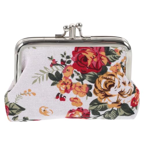 CTIRCHIU Vintage Damen Münzgeldbörse aus Robustem Canvas Kompakte Tragbare Kleingeldbörse mit Doppelkammer Multifunktionale Segeltuch Geldtasche für Münzen und Karten Stilvoll im Boho Look von CTIRCHIU