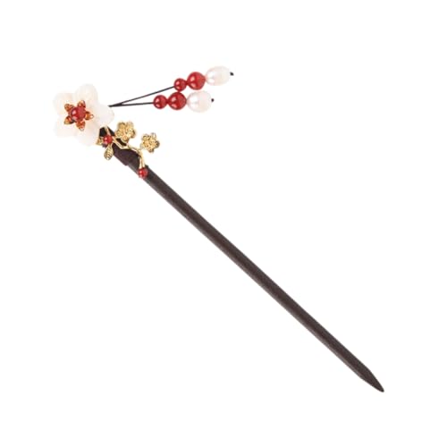 CTIRCHIU Vintage Haarnadel mit Blumenanhänger Leichter Retro Haarstab für Damen und Mädchen Eleganter Haarschmuck für Festliche Frisuren Fester Sitz für Dutt und Zöpfe Chinesischer Stil von CTIRCHIU