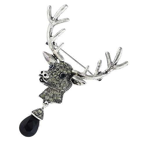 CTIRCHIU Vintage - Hirschbrosche Brosche Mit Hirschmotiv Filigrane Anstecknadel Für Kleidung Dekorative Brosche Für Damen Und Herren Für Pullover Und Anzüge Kleidungsornament Mit von CTIRCHIU