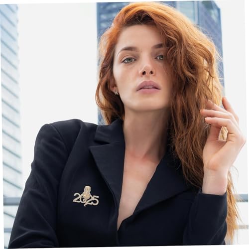 CTIRCHIU Vintage Schlangen Brosche Damen Kunstvoll Gearbeiteter Ansteckpin mit Funkelnden Akzenten Dekoratives Schmuck Accessoire für Kleidung Schals Pullover zum Jahr der Schlange von CTIRCHIU