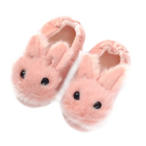CTIRCHIU Warme Rutschfeste Kinderhausschuhe mit Niedlichem Kaninchen Design Weiche Baumwoll Pantoffeln für Winter Leichte Geräuscharme Slippers als von CTIRCHIU