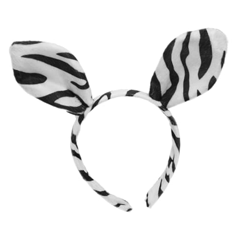 CTIRCHIU Zebra Tierohren Stirnband für Cosplay Haarreif für Niedliches Kostüm Accessoire für Karneval Geburtstagsfeiern und Weihnachtsfeiern von CTIRCHIU