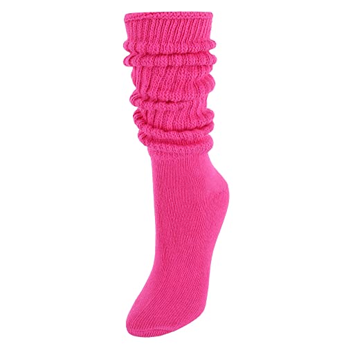CTM Damen Super Soft Heavy Slouch Socken (1 Paar), hot pink, Einheitsgröße von CTM