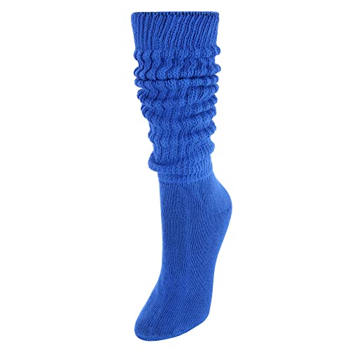 CTM Damen Super Soft Heavy Slouch Socken (1 Paar), königsblau, One size von CTM