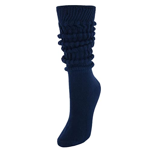 CTM Damen Super Soft Heavy Slouch Socken (1 Paar), marineblau, Einheitsgröße von CTM