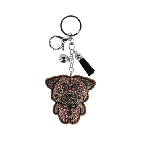 Damen Glitzer Business Mops mit Quaste Tasche Charm, braun, Einheitsgröße Damen Glitzer Business Mops mit Quaste Tasche Charm, braun, Einheitsgröße von CTM