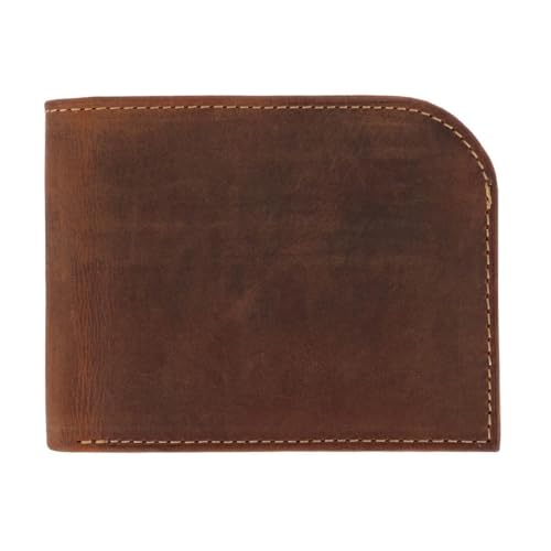Herren Vintage Hunter Leder Curved Front Pocket Wallet, anthrazit, Einheitsgröße von CTM