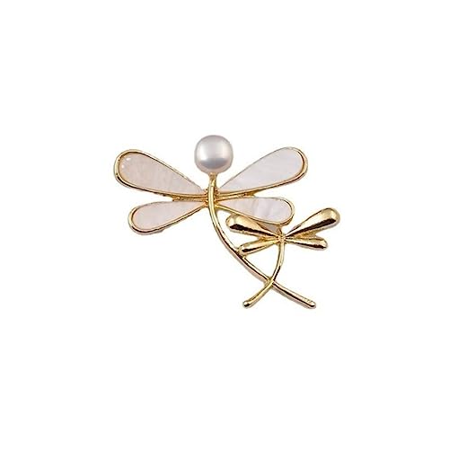 Brosche Mode Perle Blume Brosche Nette High-end-Gefühl Pin for Frauen Männer Vintage Hochzeit Schmuck Zubehör Geschenk (Color : C) von CTRSM