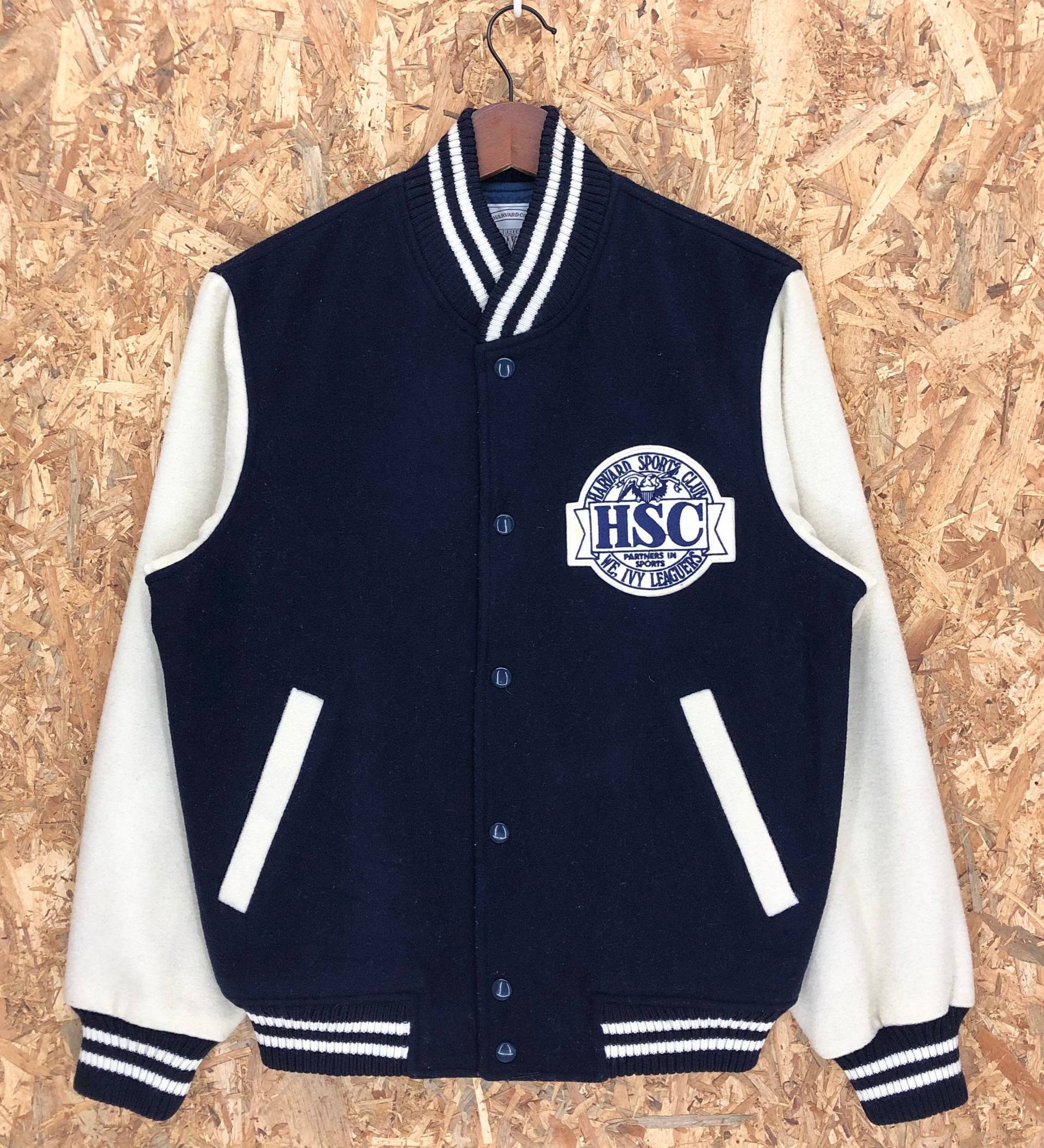 Vintage Varsity Jacke Harvard Sport Club Wolle von CTStoreShop