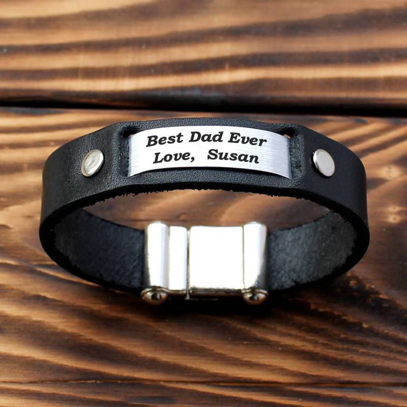 Beste Papa Geschenk, Beste Armband, Personalisierte Mann Manschette Freund Geschenk Für Mann, Papas von CTdesignSHOP