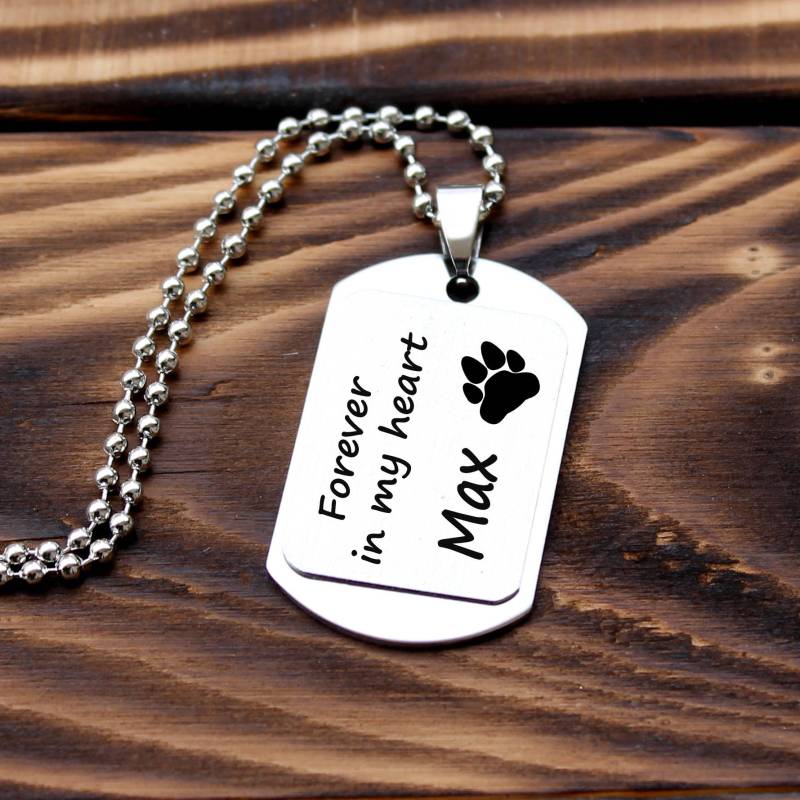 Haustier Verlust Halskette, Personalisierte Memorial Schmuck, Haustier-Liebhaber-Halskette, Benutzerdefinierte Halskette von CTdesignSHOP