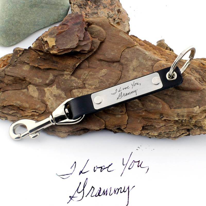 Personalisierter Handschrift Schlüsselbund, Echte Handschrift, Personalisierter Schlüsselanhänger, Leder Personalisiertes Geschenk von CTdesignSHOP