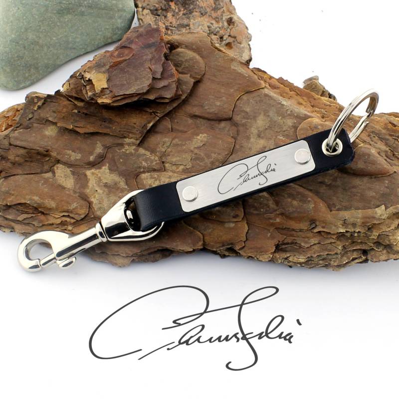 Personalisierter Signatur Schlüsselbund, Echte Handschrift, Individueller Schlüsselanhänger, Leder Personalisierter Cristmas Geschenke, Geschenke von CTdesignSHOP