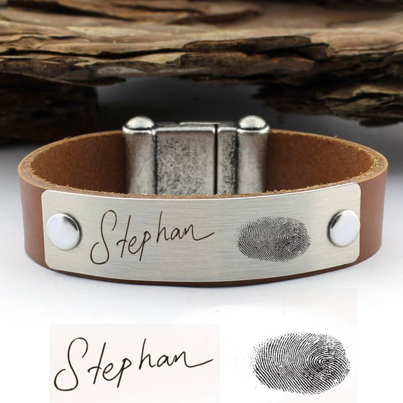 Personalisiertes Fingerabdruck Armband, Handschrift Erinnerungsarmband, Sentimentales Geschenk, Erinnerungsschmuck, Weihnachtsgeschenk, Geschenk Für von CTdesignSHOP