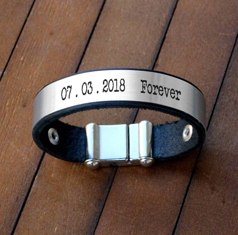 Personalisiertes Lederarmband, Herrenarmband, Armband, Armband Für Ihn von CTdesignSHOP