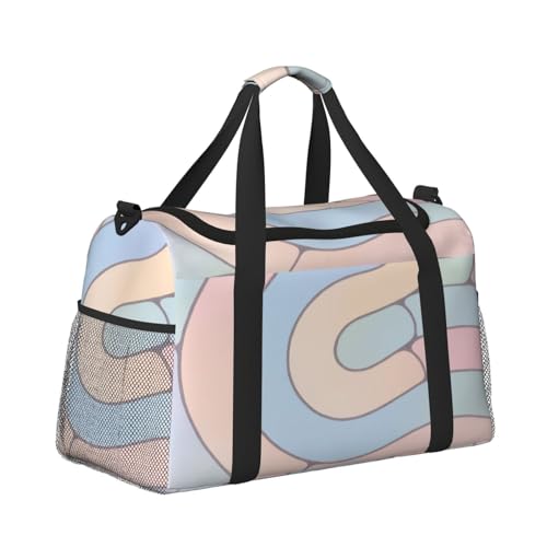 Flugzeugkabinen-Handgepäcktasche, leichte Hand-Tragetasche für Damen und Herren, Fitnessstudio, Strand, Duffle, Crossbody, Reisen, Geometrisches E, 1 Stück Flugzeugkabinen-Handgepäcktasche, leichte Hand-Tragetasche für Damen und Herren, Fitnessstudio, Strand, Duffle, Crossbody, Reisen, Geometrisches E, 1 Stück von CUAXINHM