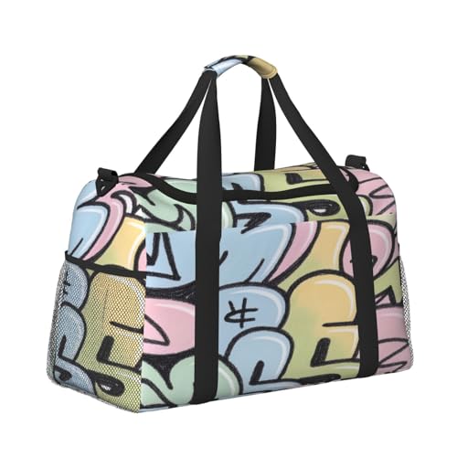 Flugzeugkabinen-Handgepäcktasche, leichte Hand-Tragetasche für Damen und Herren, Fitnessstudio, Strand, Duffle, Crossbody, Reisen, Geometrisches G, 1 Stück Flugzeugkabinen-Handgepäcktasche, leichte Hand-Tragetasche für Damen und Herren, Fitnessstudio, Strand, Duffle, Crossbody, Reisen, Geometrisches G, 1 Stück von CUAXINHM