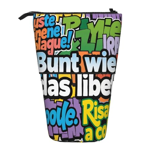 Teleskop-Federtasche, erweiterbar, große Kapazität, Schulbedarf, Organizer, tragbare Schreibtischaufbewahrung für Schüler und Künstler, Graffiti C, modisch Teleskop-Federtasche, erweiterbar, große Kapazität, Schulbedarf, Organizer, tragbare Schreibtischaufbewahrung für Schüler und Künstler, Graffiti C, modisch von CUAXINHM