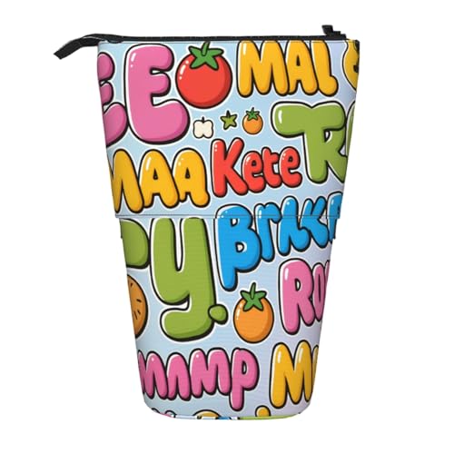 Teleskop-Federtasche, erweiterbar, große Kapazität, Schulbedarf, Organizer, tragbare Schreibtischaufbewahrung für Schüler und Künstler, Graffiti H, modisch Teleskop-Federtasche, erweiterbar, große Kapazität, Schulbedarf, Organizer, tragbare Schreibtischaufbewahrung für Schüler und Künstler, Graffiti H, modisch von CUAXINHM