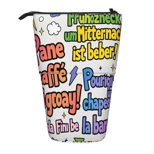 Teleskop-Federtasche, erweiterbar, große Kapazität, Schulbedarf, Organizer, tragbare Schreibtischaufbewahrung für Schüler und Künstler, Graffiti M, modisch Teleskop-Federtasche, erweiterbar, große Kapazität, Schulbedarf, Organizer, tragbare Schreibtischaufbewahrung für Schüler und Künstler, Graffiti M, modisch von CUAXINHM