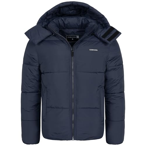 CUBAIANS Bayamo Herren Winter Jacke Dunkelblau Gr. S von CUBAIANS