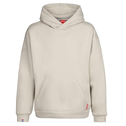 CUBAIANS Mayara Herren Pullover Hoody Sweatshirt Beige Gr. M von CUBAIANS
