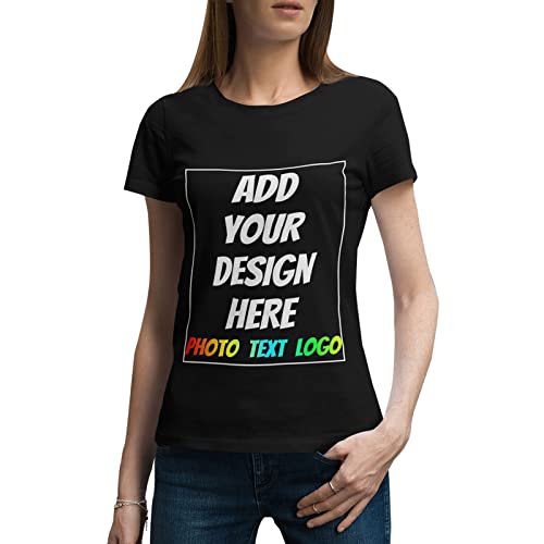 Personalisie t Shirt Damen fügen Sie Foto/Logo/Text hinzu entwerfen Sie Ihr eigenes t-Shirts Baumwollstoffen weich auf der Haut bequem und atmungsaktiv in Einer Vielzahl von Farben erhältlich von CUDIYST