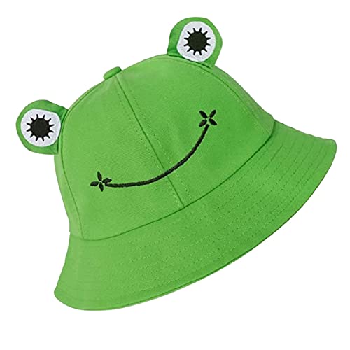 CUHZA Fischerhüte Damen, Fischerhut, Anglerhut Frosch Sonnenhut Fischerhut Buckethut Bucket Hut Unisex Eimerhut Faltbar Outdoor Hut Sommermütze Sonnenhut für Damen, Herren, Erwachsene von CUHZA