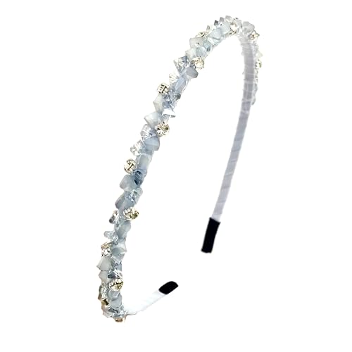 CUICHANG Blaues Glänzendes Kristall Stirnband - Bling Haarbänder Mit Strass - Modische Haarschmuck Für Party (Blau) von LAOSEP