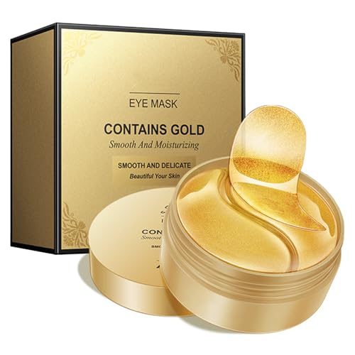 30 Paar Gold Eye Treatment Mask Collagen Eye Patch Anti Aging Falten Augenklappen Augen-Gel-Pads oder Puffy,Reduzieren Dunkle Augenringe,Feuchtigkeitsspendend,Tränensäcke Entfernen von CUIDAKJ