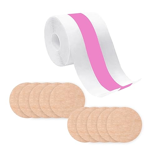 CUKIN Brust Boob Tape Brustband Bruststraffung Selbstklebender Push up BH Trägerloser für Bob Tape für Große Brüste Mit 5 Paar Nippelabdeckungen DIY Lift Tape für A-E Cups von CUKIN