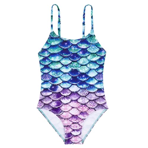 CULACCINO Badeanzug Mädchen Baby Schwimmen Einteilige mit Spaghettiträgern 110/2-4 Jahre von CULACCINO