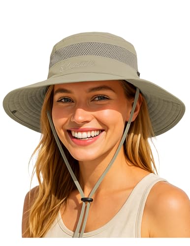 CULACCINO Sonnenhut Herren Fischerhut Herren Outdoor Sommer Wanderhut UV-Schutz Anglerhut Safari-Hut Atmungsaktiv Khaki dunkel CULACCINO Sonnenhut Herren Fischerhut Herren Outdoor Sommer Wanderhut UV-Schutz Anglerhut Safari-Hut Atmungsaktiv Khaki dunkel von CULACCINO