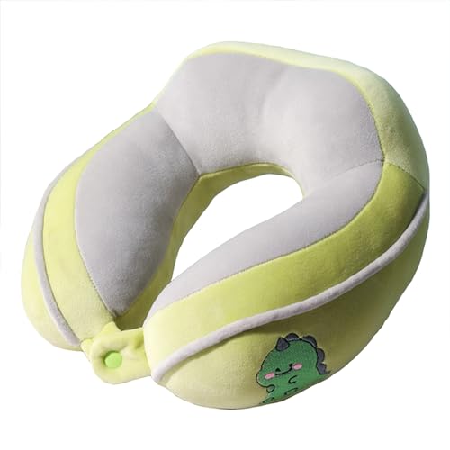 Nackenkissen Flugzeug, Reisekissen Auto Travel Pillow Kopfstütze, Nackenhörnchen Erwachsene für Reisen, Camping, Büro und Haus (Dinosaurier) von CULASIGN