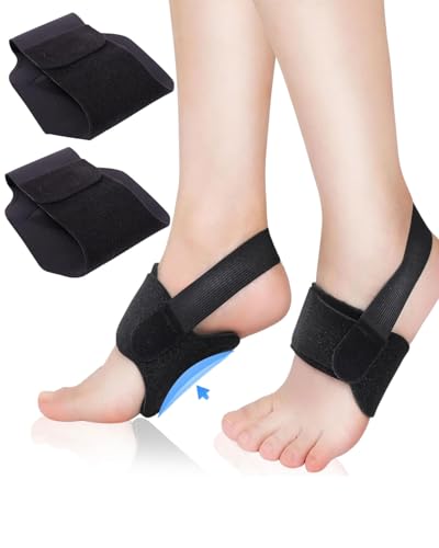CULEB 1 Paar Fußgewölbe-Bandagen für Plantarfasziitis,Verstellbare Fußgewölbestütze mit Integriertem Silikon,für Plattfüße Hohe,Fußgewölbe,Plantar Fasciitis,Frauen Männer von CULEB