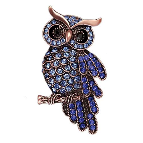 Culer Frauen Eule Breastpin Kristalldiamant Broochpin Nette Tier BroschePin Für Hochzeitsbankett von CULER