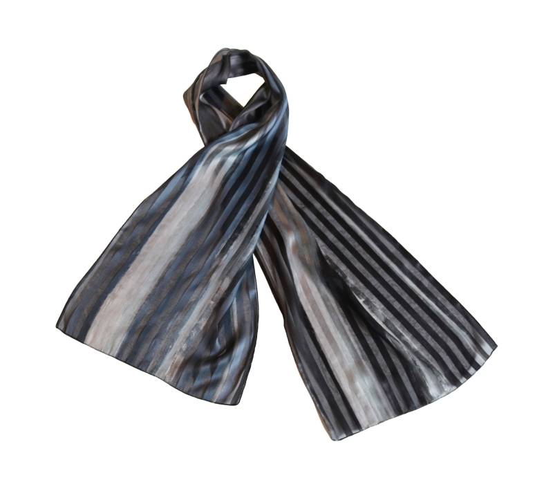 Langer Durchsichtiger Schal in Schwarz Und Grau // Männer Hals-Krawatte Bolero Frauen Stirnband Geschenke Für Sie Accessoire Langer Durchsichtiger Schal in Schwarz Und Grau // Männer Hals-Krawatte Bolero Frauen Stirnband Geschenke Für Sie Accessoire von CULTOFONEvintage