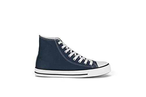 CULTZ Diamond Unisex Sneaker Damen Herren High Top Turnschuhe Dark Navy 37 von CULTZ