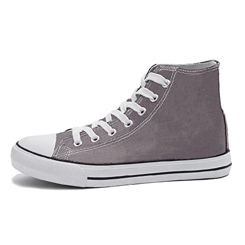 CULTZ Diamond Unisex Sneaker Damen Herren High Top Turnschuhe Light Grey 37 von CULTZ