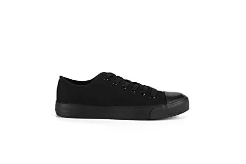 CULTZ Diamond Unisex Sneaker Damen Herren Low Top Turnschuhe Black Mono 37 von CULTZ