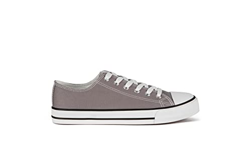CULTZ Diamond Unisex Sneaker Damen Herren Low Top Turnschuhe Light Grey 37 von CULTZ