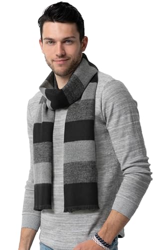 CUNDOU Herren Winter Warmer Schal Kaltes Wetter Herren Schals Weich kaschmir Lang Schal für Männer Winter Herbst von CUNDOU