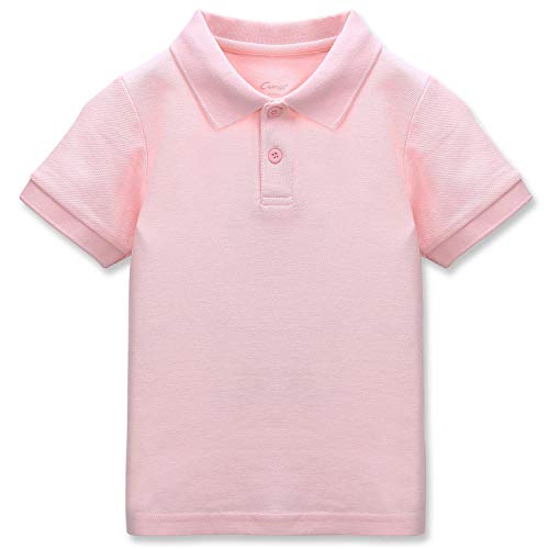 CUNYI Poloshirt für Jungen Baumwollpikee T-Shirt für Kinder Schule Kurzärmlige Oberteile, Hell-Pink 140 CUNYI Poloshirt für Jungen Baumwollpikee T-Shirt für Kinder Schule Kurzärmlige Oberteile, Hell-Pink 140 von CUNYI
