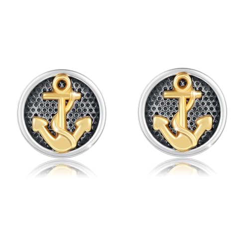 CUOKA MIRACLE Anker Ohrstecker Ohrringe 925er Sterling Silber Keltisch Ohrstecker für Herren Keltischer Schmuck Damen Frauen Valentinstag Weihnachten Geburtstag von CUOKA MIRACLE