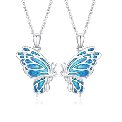 CUOKA MIRACLE BFF Halskette für 2 Mutter Tochter Halskette Split Schmetterling Anhänger Schwester Schmuck Beste Freundin Freundschaft Halskette Set von 2 Geburtstag Tag Geschenke für sie CUOKA MIRACLE BFF Halskette für 2 Mutter Tochter Halskette Split Schmetterling Anhänger Schwester Schmuck Beste Freundin Freundschaft Halskette Set von 2 Geburtstag Tag Geschenke für sie von CUOKA MIRACLE