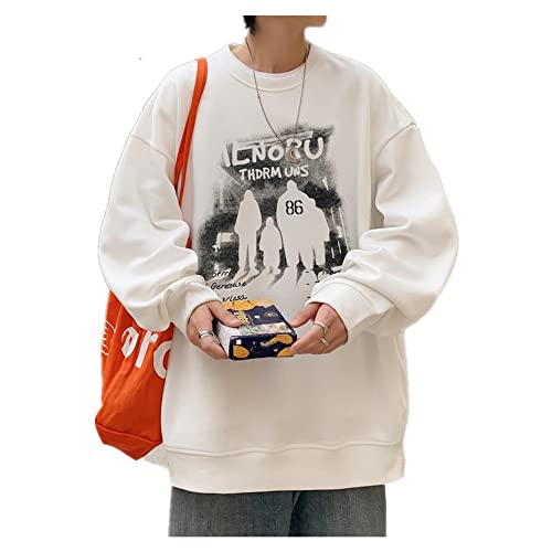 CUOREZ junge pullover herren herbst winter jugendliche jungen mantel kleidung, weiß, Large von CUOREZ