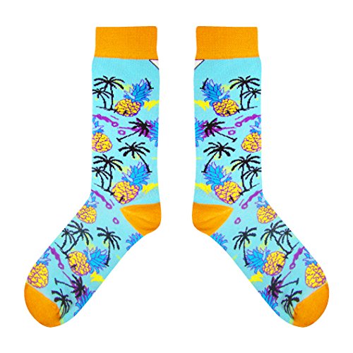 CUP OF SOX - Ananas/Palm - Socken in der Pappbecher - Herren und Damen Freizeit Socken, Türkis, 41-44 von CUP OF SOX