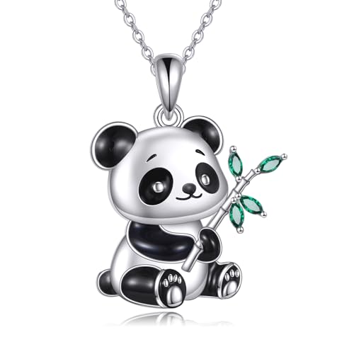 CUPENDA Panda Halskette S925 Sterling Silber Niedlicher Panda Anhänger Schmuck Geschenke für Frauen CUPENDA Panda Halskette S925 Sterling Silber Niedlicher Panda Anhänger Schmuck Geschenke für Frauen von CUPENDA