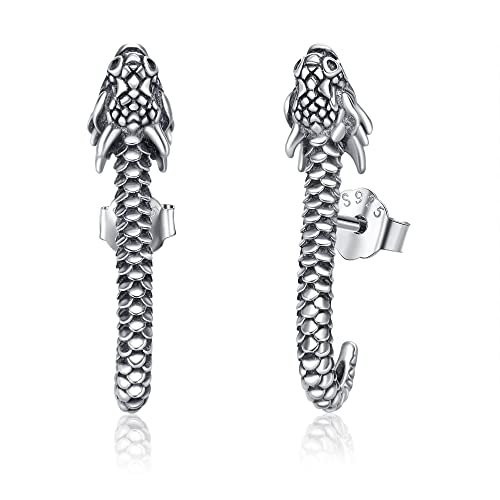 Drachen Ohrringe Sterling Silber Drachen Ohrstecker Hosenträger Vintage Tier Drachen Schmuck Geschenke für Frauen von CUPENDA